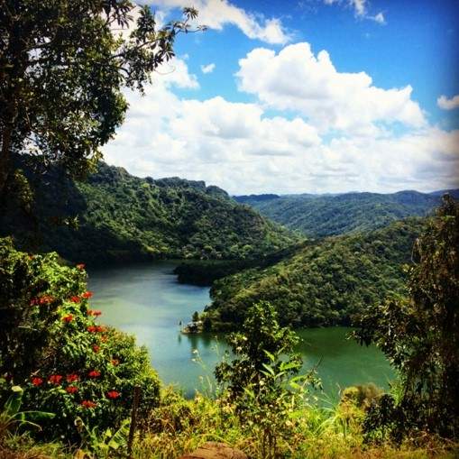 River and mountains